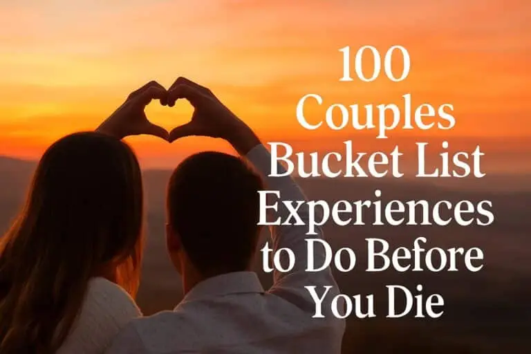 Couple enjoying a romantic bucket list experience in a luxury setting