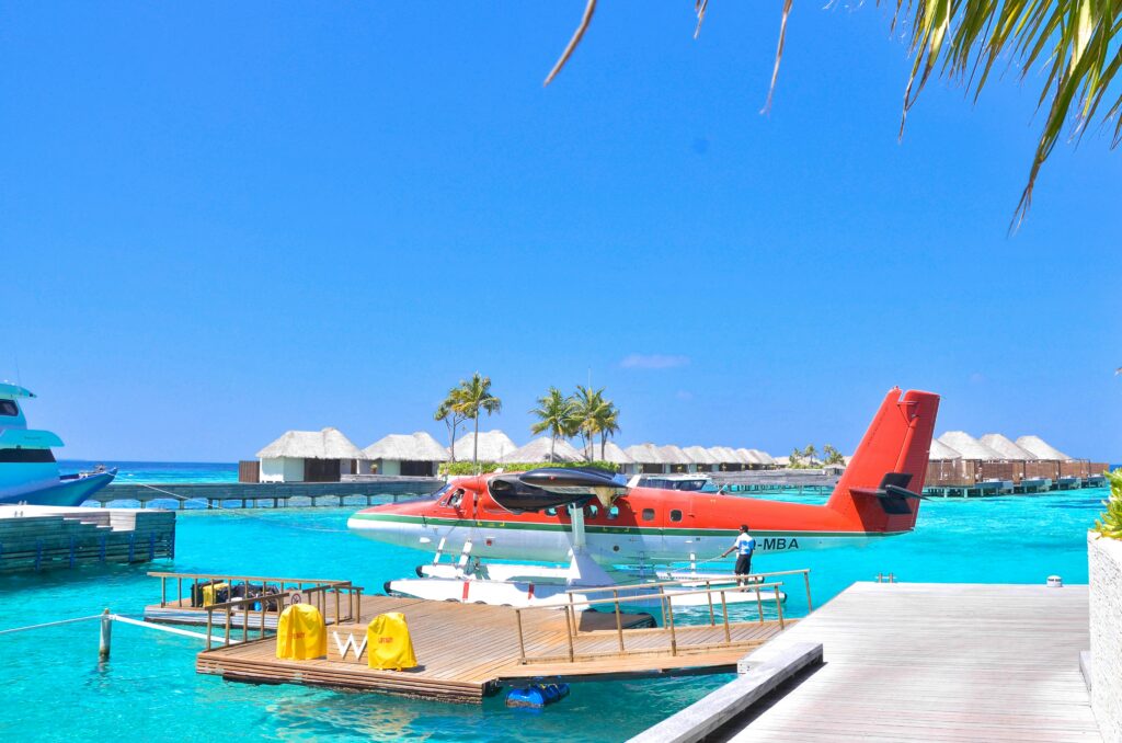 Maldives airplane