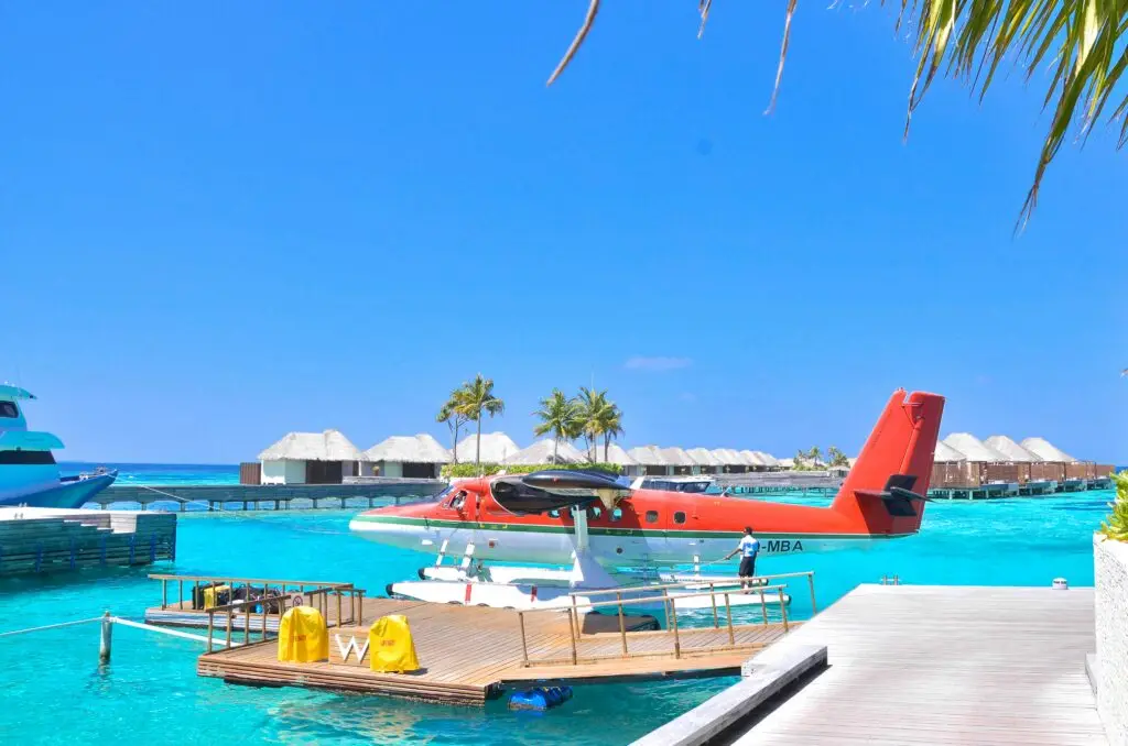 Maldives airplane