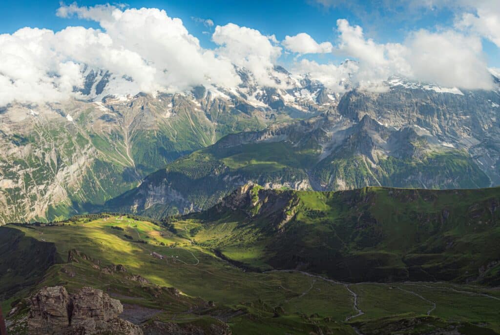 Swiss alps in switzerland